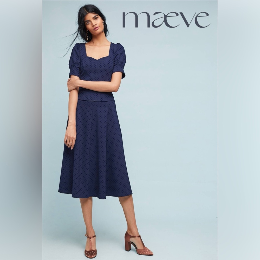 🛍️SALE🛍️ Maeve by Anthropology Sevigny Top & Skirt Set - Picture 2 of 10